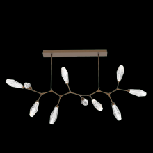 Hammerton PLB0049-BC-FB-RC-001-L3 - Aalto 10pc Branch-Flat Bronze-Optic Rib Blown Glass