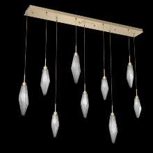 Hammerton PLB0050-09-GB-CS-C01-L1 - Rock Crystal Linear 9pc Multi-Pendant