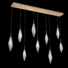 Hammerton PLB0050-09-NB-CS-C01-L1 - Rock Crystal Linear 9pc Multi-Pendant