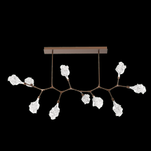 Hammerton PLB0059-BC-BB-BC-001-L1 - Blossom 10pc Branch-Burnished Bronze-Blossom Clear Blown Glass