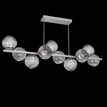 Hammerton PLB0086-T0-BS-FS-001-L1 - Luna 10pc Twisted Branch-Beige Silver-Floret Inner - Smoke Outer-Threaded Rod Suspension-LED 2700K