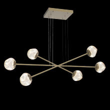 Hammerton PLB0095-M3-GB-GA-CA1-L3 - Luna Moda Multi-Piece Linear Chandelier