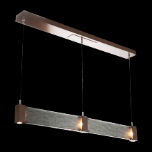 Hammerton PLB0042-47-GB-SG-CA1-L1 - Parallel Linear Suspension-Gilded Brass-Granite Glass