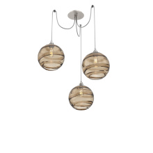 Hammerton SCB0047-03-BS-OB-C01-E2 - Terra Round 3pc Swag Multi-Pendant