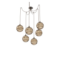 Hammerton SCB0047-06-FB-OB-C01-E2 - Terra Round 6pc Swag Multi-Pendant