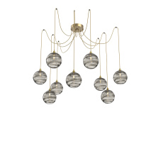 Hammerton SCB0047-09-GB-OS-C01-E2 - Terra Round 9pc Swag Multi-Pendant