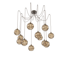 Hammerton SCB0047-12-FB-OB-C01-E2 - Terra Round 12pc Swag Multi-Pendant