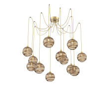 Hammerton SCB0047-12-GB-OB-C01-E2 - Terra Round 12pc Swag Multi-Pendant