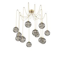Hammerton SCB0047-12-GB-OS-C01-E2 - Terra Round 12pc Swag Multi-Pendant