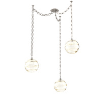 Hammerton SNB0047-03-BS-OA-CH2-E2 - Terra Multi Light Pendant Multi Port Canopy Beige Silver