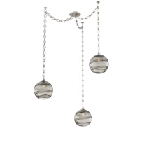 Hammerton SNB0047-03-BS-OS-CH1-E2 - Terra Multi Light Pendant Multi Port Canopy Beige Silver