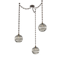 Hammerton SNB0047-03-FB-OS-CH3-E2 - Terra Multi Light Pendant Multi Port Canopy Flat Bronze