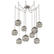 Hammerton SNB0047-09-BS-OS-CH3-E2 - Terra Multi Light Pendant Multi Port Canopy Beige Silver