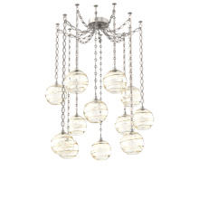 Hammerton SNB0047-12-BS-OA-CH2-E2 - Terra Multi Light Pendant Multi Port Canopy Beige Silver