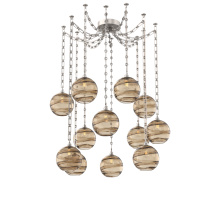 Hammerton SNB0047-12-BS-OB-CH3-E2 - Terra Multi Light Pendant Multi Port Canopy Beige Silver