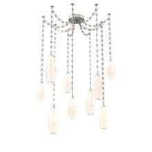 Hammerton SNB0049-09-BS-RA-CH3-L3 - Aalto Multi Light Pendant Multi Port Canopy Beige Silver