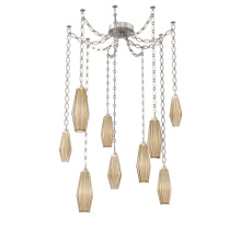 Hammerton SNB0049-09-BS-RB-CH2-L3 - Aalto Multi Light Pendant Multi Port Canopy Beige Silver