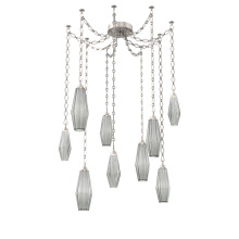 Hammerton SNB0049-09-BS-RS-CH1-L3 - Aalto Multi Light Pendant Multi Port Canopy Beige Silver