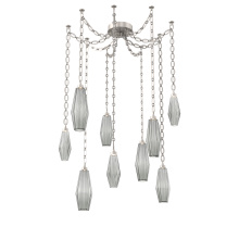 Hammerton SNB0049-09-BS-RS-CH2-L3 - Aalto Multi Light Pendant Multi Port Canopy Beige Silver