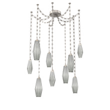 Hammerton SNB0049-09-BS-RS-CH3-L3 - Aalto Multi Light Pendant Multi Port Canopy Beige Silver