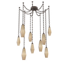 Hammerton SNB0049-09-FB-RB-CH1-L3 - Aalto Multi Light Pendant Multi Port Canopy Flat Bronze