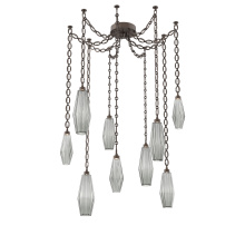 Hammerton SNB0049-09-FB-RS-CH2-L3 - Aalto Multi Light Pendant Multi Port Canopy Flat Bronze