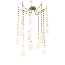 Hammerton SNB0049-09-GB-RA-CH1-L3 - Aalto Multi Light Pendant Multi Port Canopy Gilded Brass