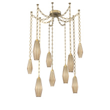 Hammerton SNB0049-09-GB-RB-CH2-L3 - Aalto Multi Light Pendant Multi Port Canopy Gilded Brass