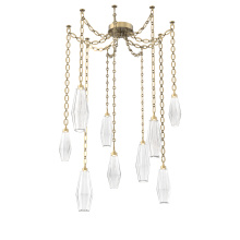 Hammerton SNB0049-09-GB-RC-CH2-L3 - Aalto Multi Light Pendant Multi Port Canopy Gilded Brass