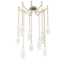 Hammerton SNB0049-09-GB-RC-CH3-L3 - Aalto Multi Light Pendant Multi Port Canopy Gilded Brass