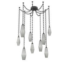 Hammerton SNB0049-09-MB-RS-CH1-L3 - Aalto Multi Light Pendant Multi Port Canopy Matte Black