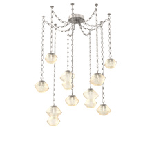 Hammerton SNB0089-09-BS-A-CH1-L1 - Mesa Multi Light Pendant Beige Silver
