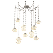 Hammerton SNB0089-09-BS-A-CH2-L1 - Mesa Multi Light Pendant Beige Silver