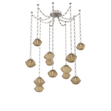 Hammerton SNB0089-09-BS-B-CH1-L1 - Mesa Multi Light Pendant Beige Silver