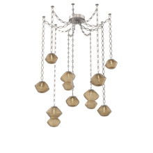 Hammerton SNB0089-09-BS-B-CH2-L1 - Mesa Multi Light Pendant Beige Silver