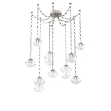 Hammerton SNB0089-09-BS-C-CH1-L1 - Mesa Multi Light Pendant Beige Silver
