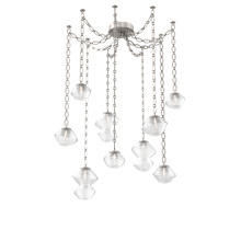 Hammerton SNB0089-09-BS-C-CH2-L1 - Mesa Multi Light Pendant Beige Silver