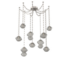 Hammerton SNB0089-09-BS-S-CH2-L1 - Mesa Multi Light Pendant Beige Silver