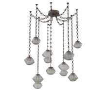 Hammerton SNB0089-09-FB-S-CH1-L1 - Mesa Multi Light Pendant Flat Bronze