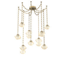 Hammerton SNB0089-09-GB-A-CH1-L1 - Mesa Multi Light Pendant Gilded Brass
