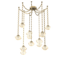 Hammerton SNB0089-09-GB-A-CH2-L1 - Mesa Multi Light Pendant Gilded Brass