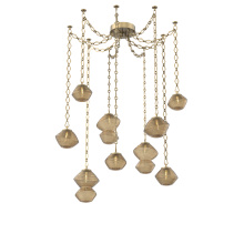 Hammerton SNB0089-09-GB-B-CH1-L1 - Mesa Multi Light Pendant Gilded Brass