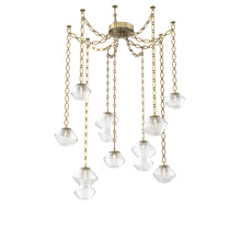 Hammerton SNB0089-09-GB-C-CH2-L1 - Mesa Multi Light Pendant Gilded Brass