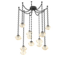 Hammerton SNB0089-09-MB-A-CH2-L1 - Mesa Multi Light Pendant Matte Black