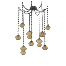 Hammerton SNB0089-09-MB-B-CH1-L1 - Mesa Multi Light Pendant Matte Black
