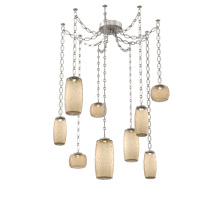 Hammerton SNB0091-09-BS-B-CH2-L1 - Vessel Multi Light Pendant Beige Silver