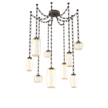 Hammerton SNB0091-09-FB-A-CH3-L1 - Vessel Multi Light Pendant Flat Bronze