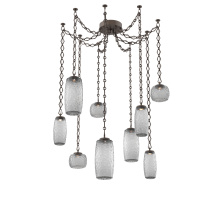 Hammerton SNB0091-09-FB-S-CH1-L1 - Vessel Multi Light Pendant Flat Bronze