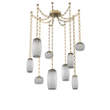 Hammerton SNB0091-09-GB-S-CH2-L1 - Vessel Multi Light Pendant Gilded Brass