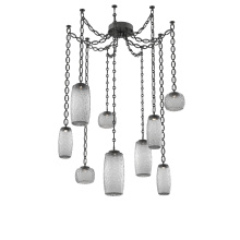 Hammerton SNB0091-09-MB-S-CH2-L1 - Vessel Multi Light Pendant Matte Black